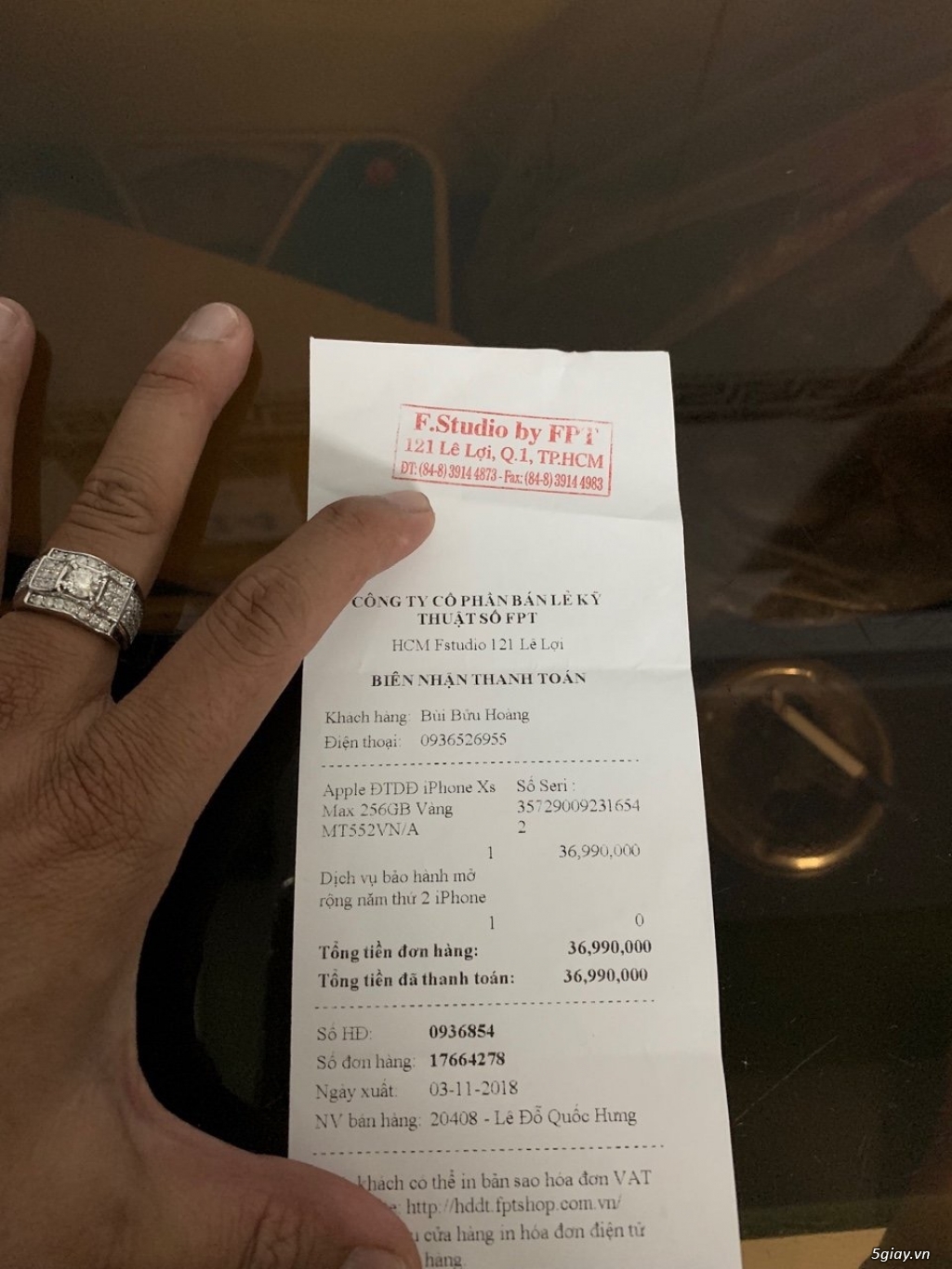 XS Max 256G Gold hàng FPT BH 11 tháng - 3