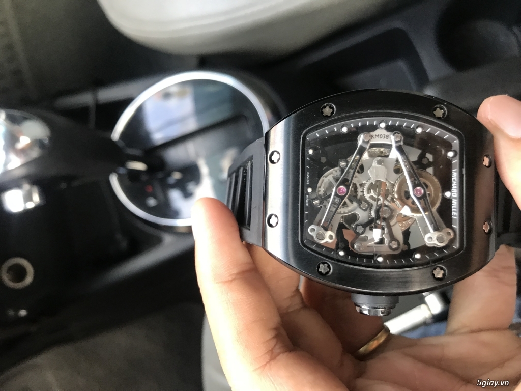 Thanh lý siêu đồng hồ Richard Mille RM038 black edition - 3