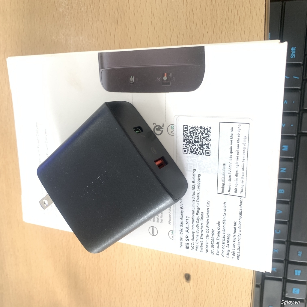 bán sạc aukey type c pd 30w