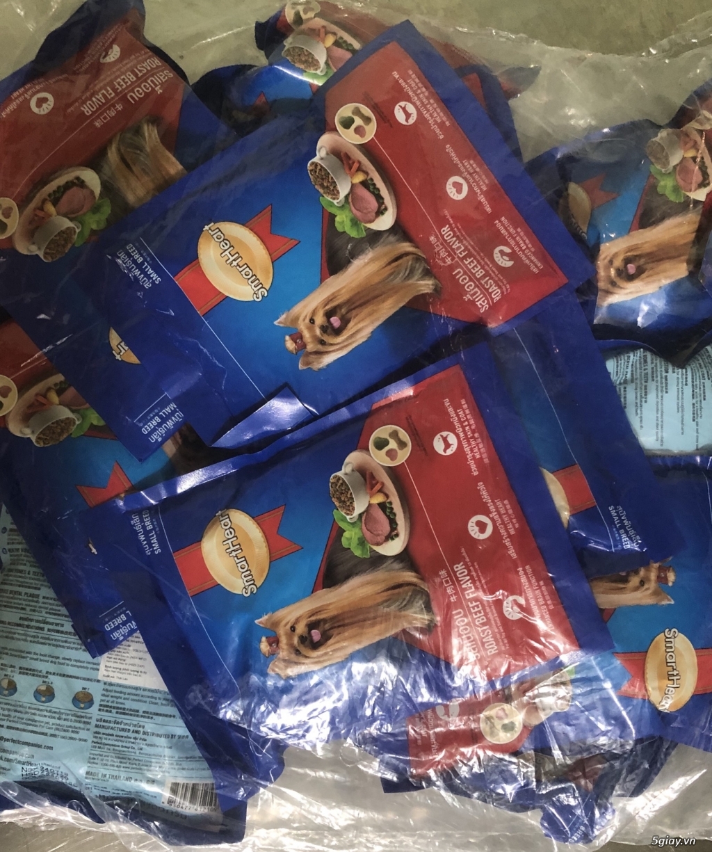 SMARTHEART 1,2kg. Combo 12 bịch mỗi bịch 100g tiện lợi mỗi lần cho cún - 1
