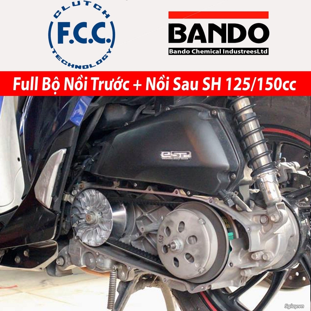 Full Bộ nồi trước và Nồi Sau Honda SH 125/150 Việt Nam ( Bando / FCC ) - 2
