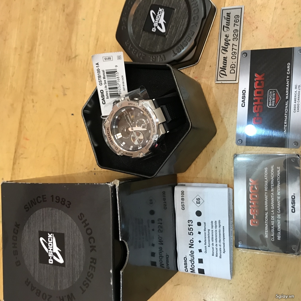 Đồng hồ g-shock gst-b100D-1a kết nối bluetooch