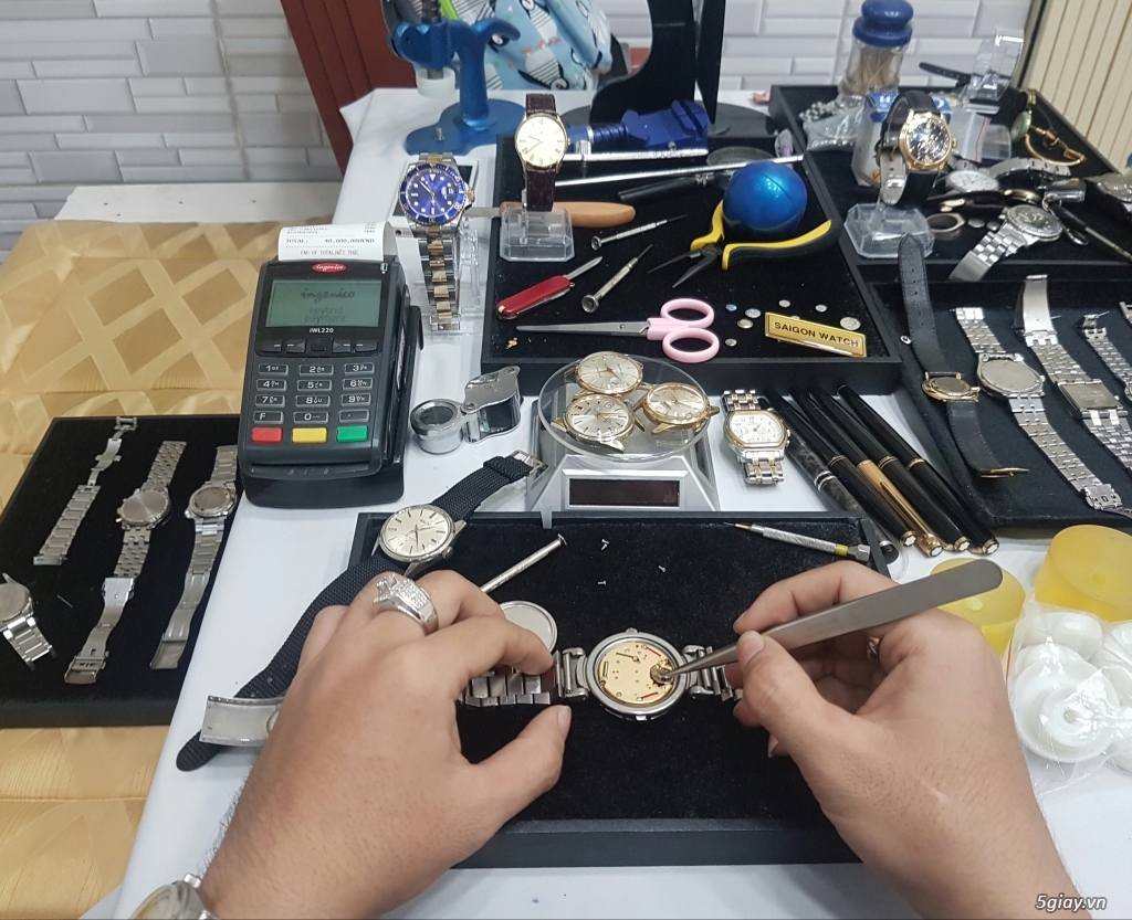 Chuyên nhận sửa chữa, lau dầu, thay PIN các loại đồng hồ đeo tay...
