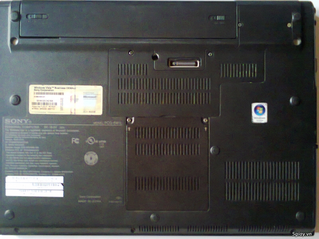 Laptop Sony made in Japan SZ màu đen, xách tay USA về, cpu T9300 (2x2.5GHz), dòng businees - 1