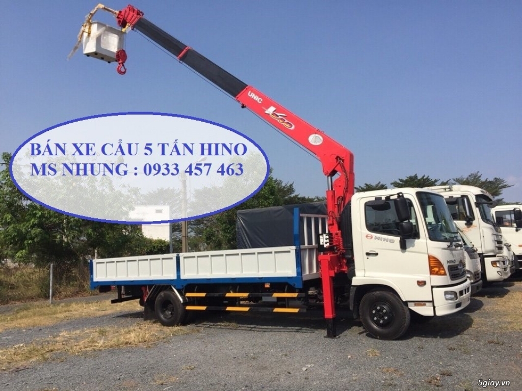 Xe tải Hino FC9JLSW 4 tấn 8 gắn cẩu Unic 3 tấn 4 đốt 2017,2018 - 3