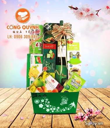 Giỏ quà Tết 2019 mới nhất - Quà Tết Cống Quỳnh - 28
