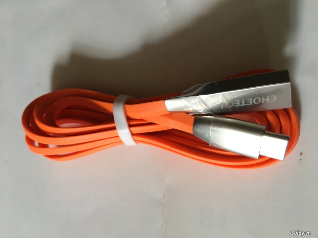 Dây sạc Fast Charging Choetech Type C chính hãng, hàng xách tay USA, end 23h00 26/07/2019