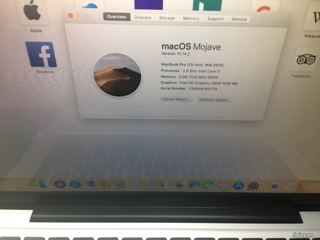 MACBOOK PRO 2012 MID CORE I7 2.9G - 1