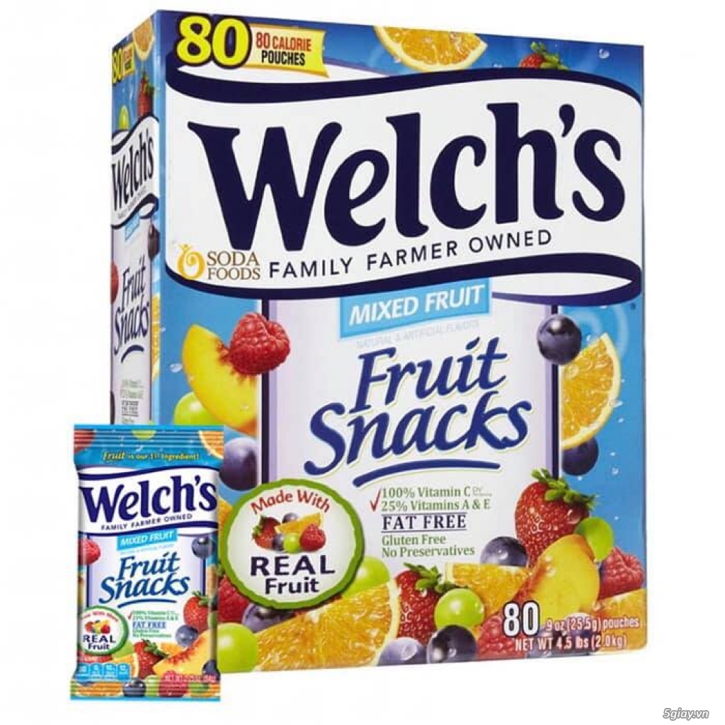KẸO DẺO Welch’s Fruit Snacks USA