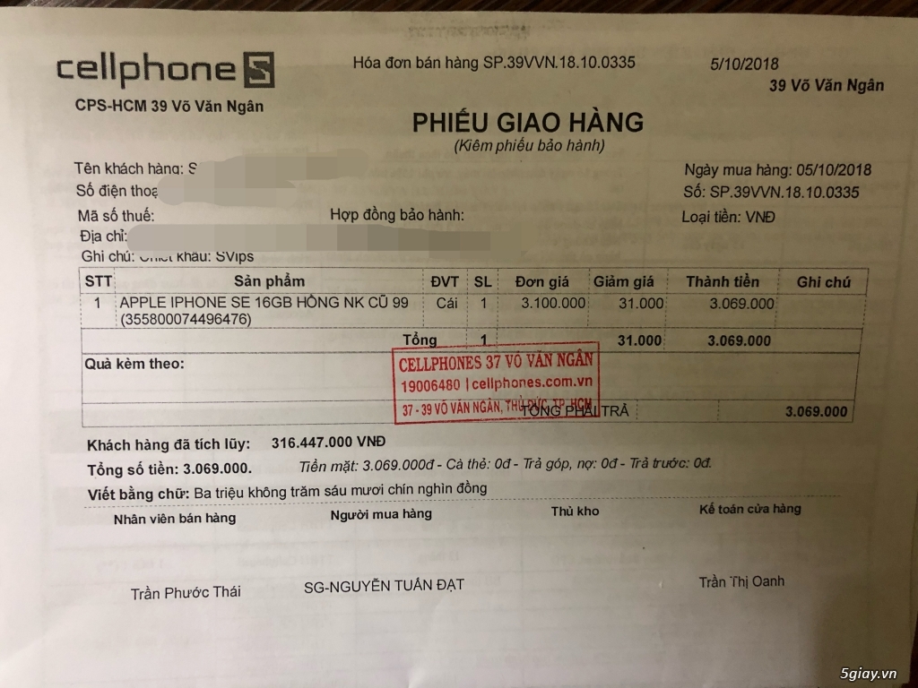 Bán Iphone SE 16GB Rose Gold Cellphones