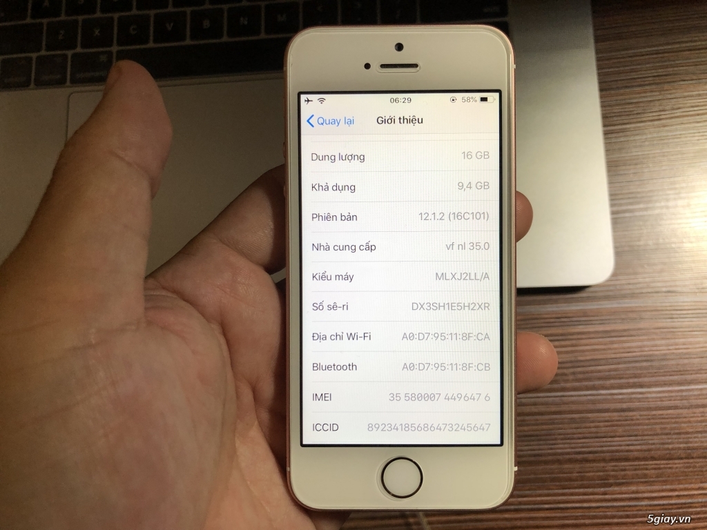 Bán Iphone SE 16GB Rose Gold Cellphones - 1