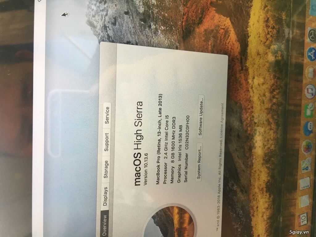 MacBook 13 inch retina 2013 bán rẽ - 3