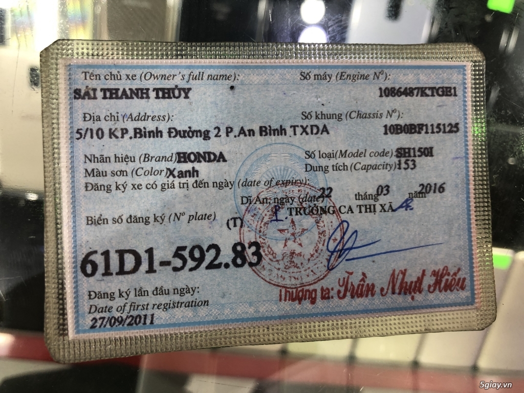 Cần Bán SH 150i Nhập Khẩu 108 đầu 182tr - 3