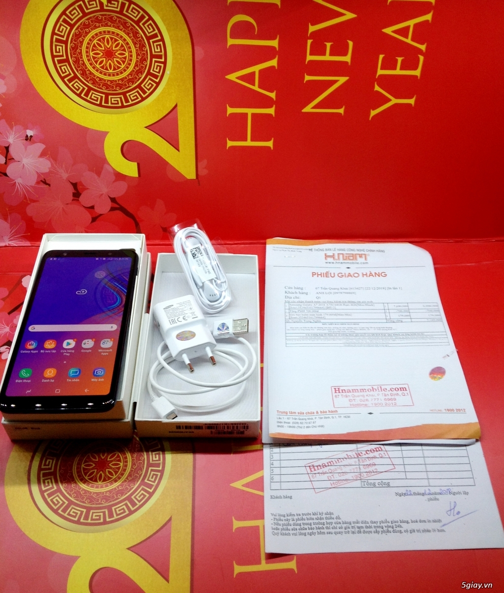 BÁN Galaxy A7 2018 A750  Black Chính hãng new 99.9%, BH 22/12/2019 - 2