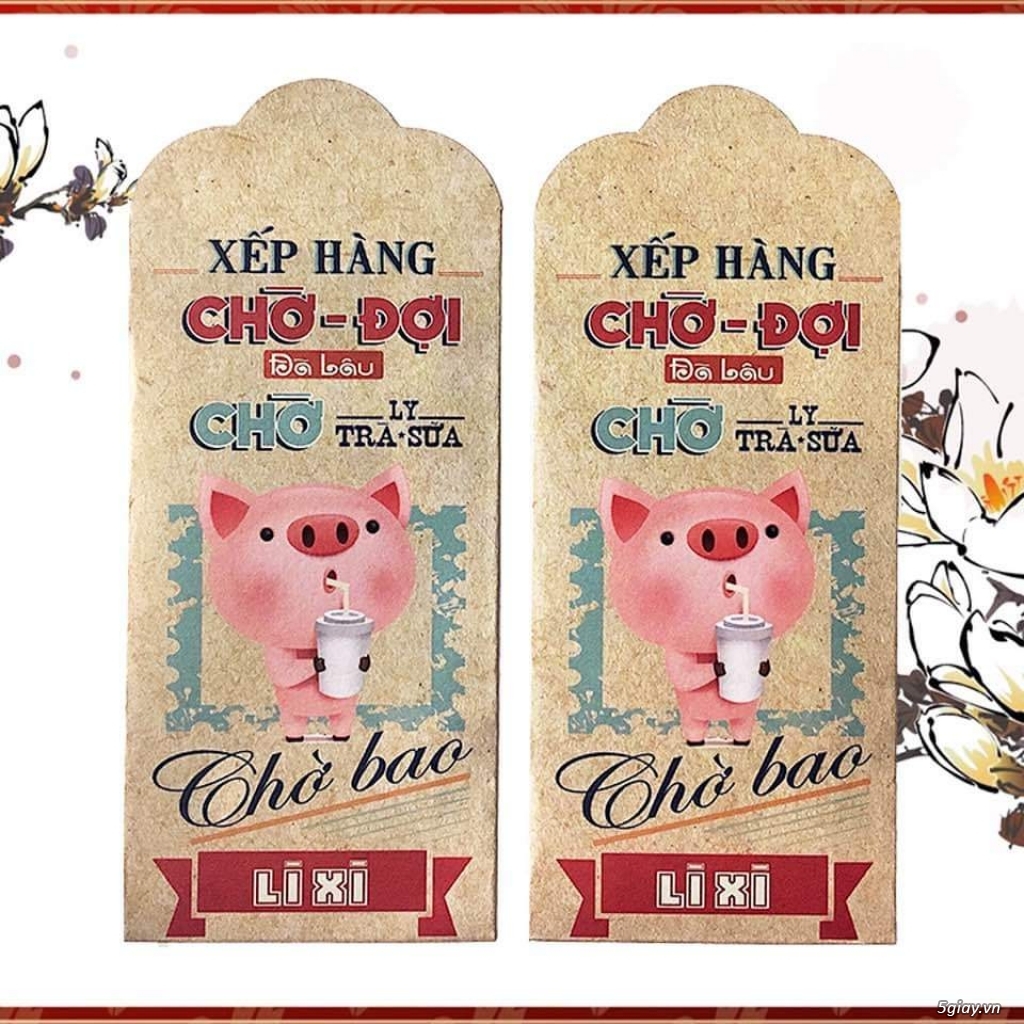 [Sỉ & Lẻ] Bao lì xì con heo 2019 + Bộ 52 tờ tiền lì xì may mắn thật 100% 28 quốc gia - 10