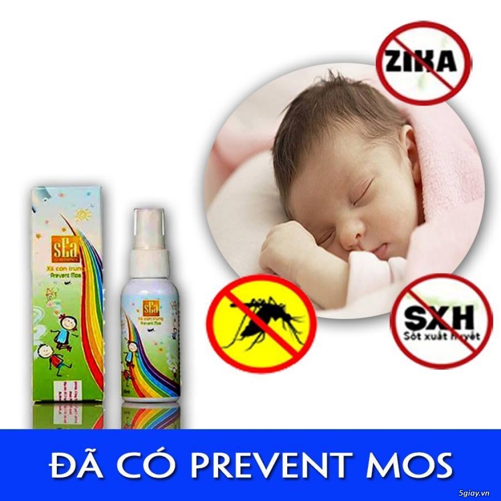 Xịt côn trùng Prevent mos cho bé