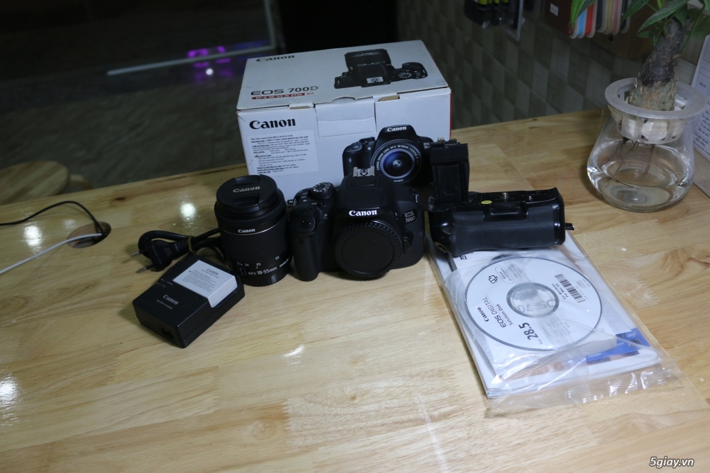 em bán bộ máy ảnh canon 700d kèm kít 18-55 stm - 1