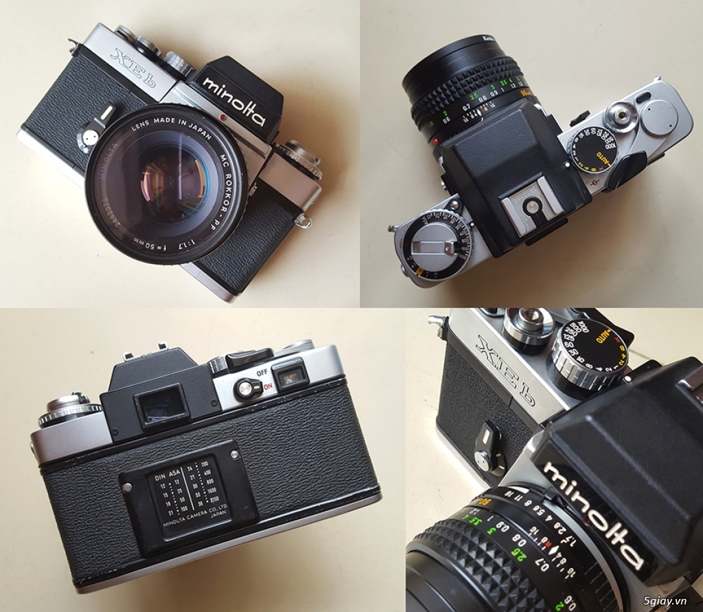 HCM-Bán máy film Minolta XE (black) & lens Minolta 50/1.4