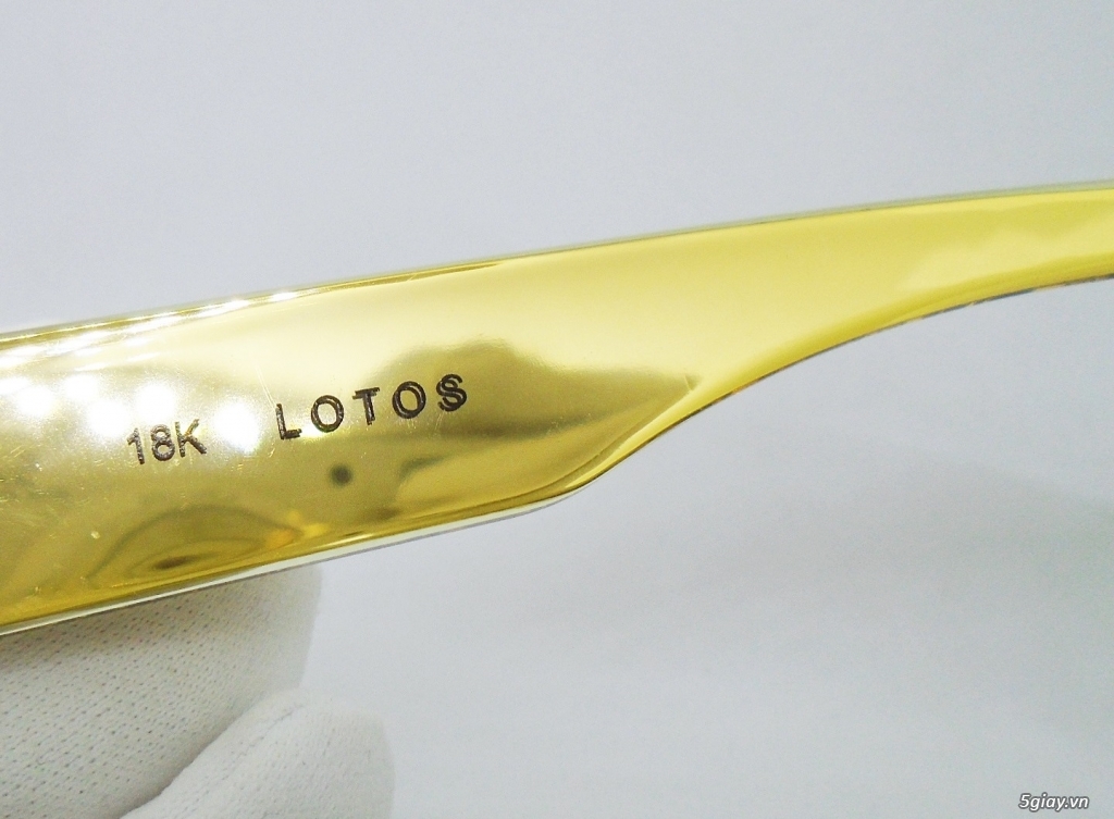 - Kính Lotos gold ( mạ vàng 18k )- Authentic - 21