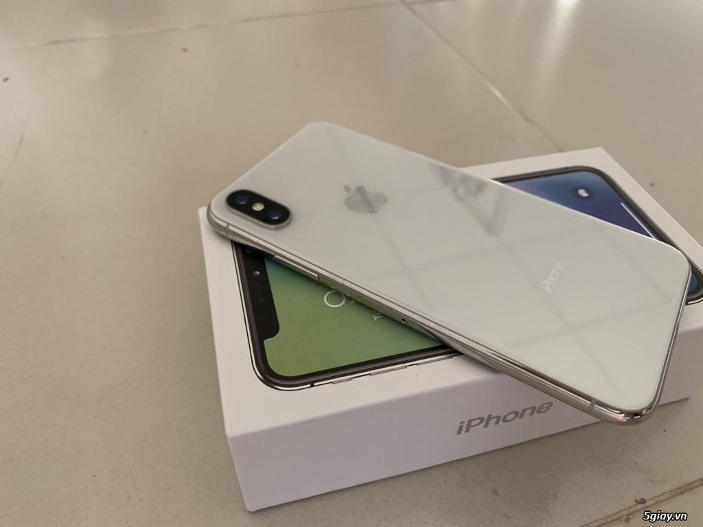 Iphone x 256gb silver, bảo hành 7 th thegioididong, quốc tế, zin 100%