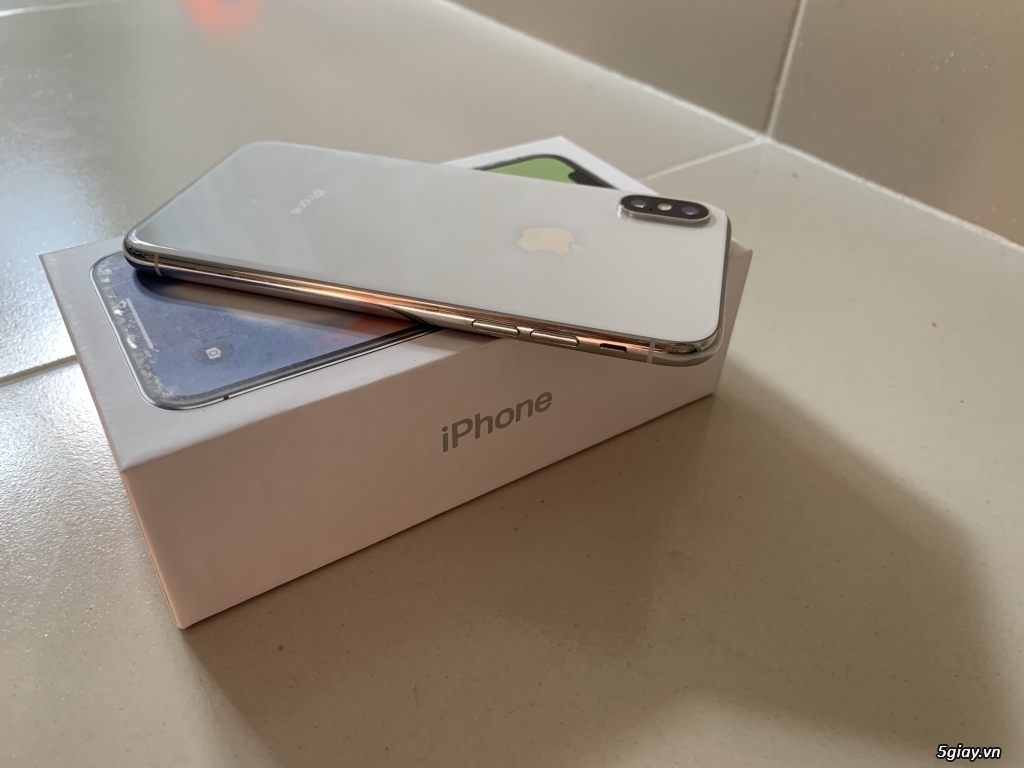 Iphone x 256gb silver, bảo hành 7 th thegioididong, quốc tế, zin 100% - 3