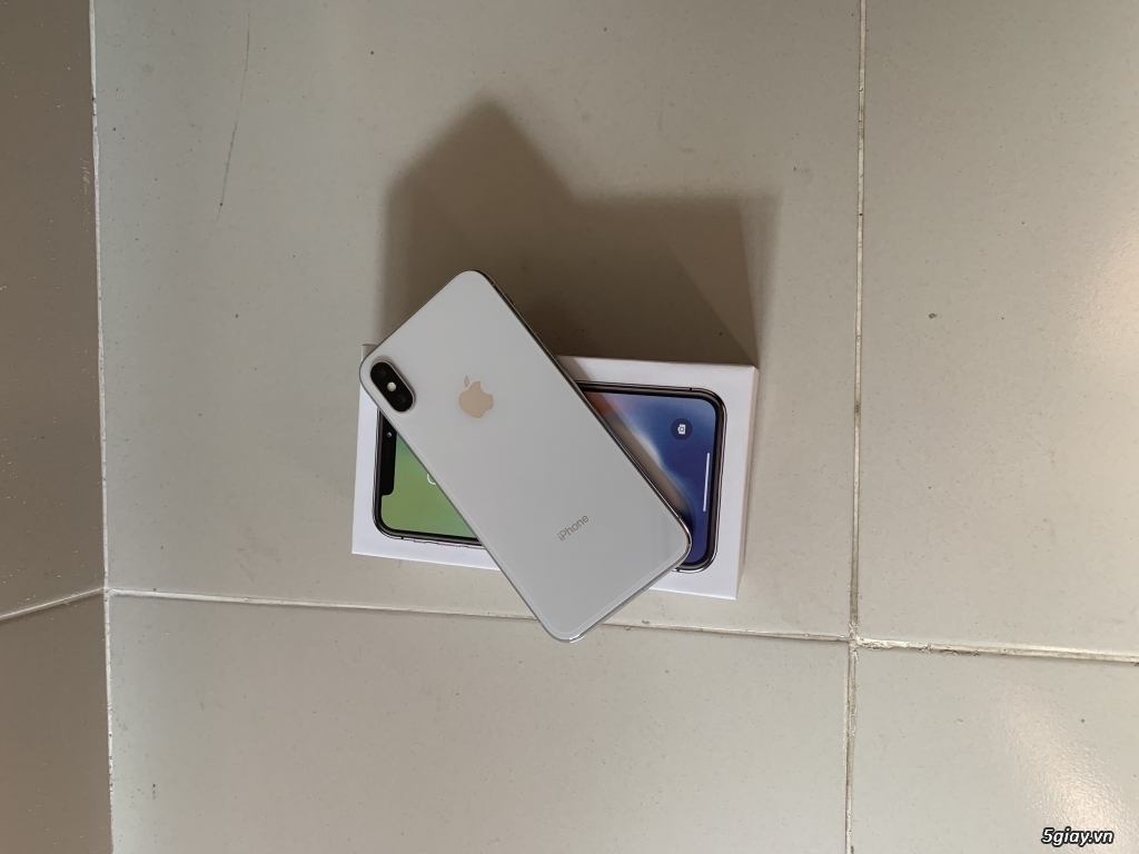 Iphone x 256gb silver, bảo hành 7 th thegioididong, quốc tế, zin 100% - 1