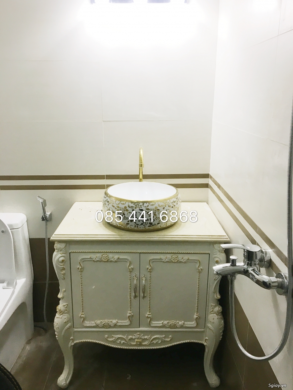 Bán tủ chậu lavabo tân cổ điển, hiện đại, tủ chậu mặt đá phòng tắm - 62