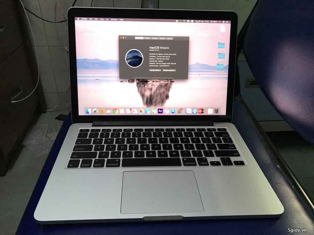 Macbook Pro retina 2015, R8, SSD512, giá: 21,7tr - 2