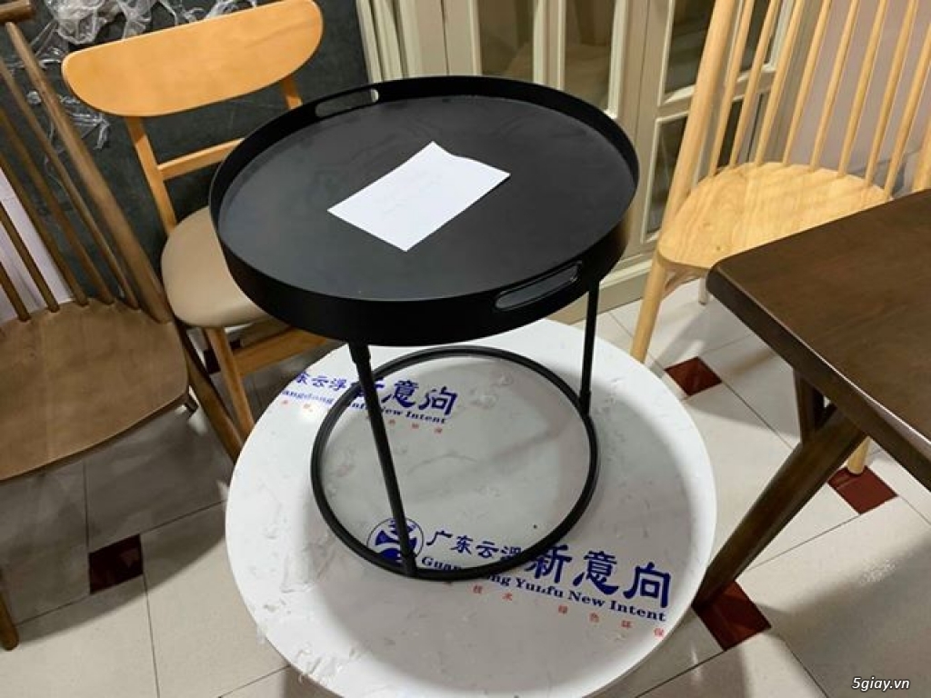 Bàn trà tròn kim loại - 4
