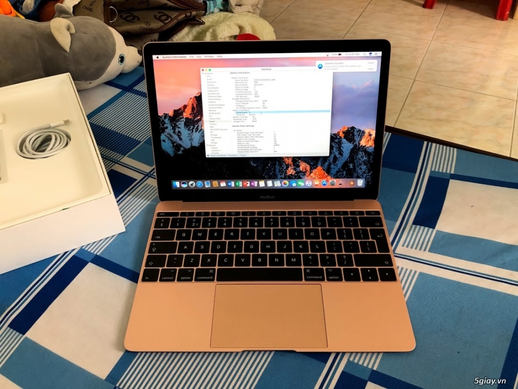 Cần bán Macbook 2017 Ram 8Gb, SSD 256Gb, màu hồng - 2