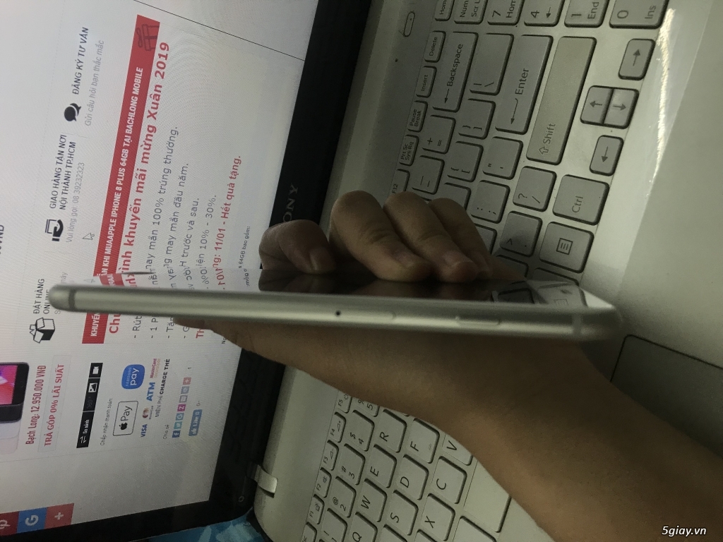 iphone 8plus silver 64GB BH Apple T5/2019 cần bán - 7