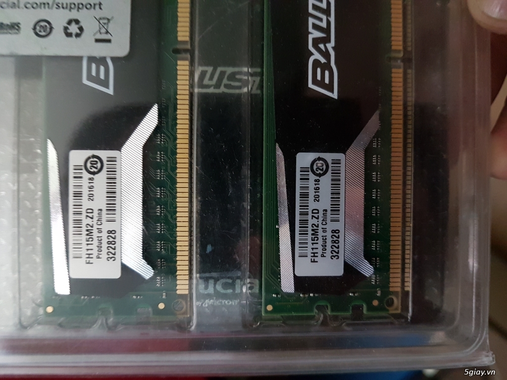 HCM - BÁN CẶP RAM 8GB DDR3 HIỆU BALLISTIX MỚI 100%