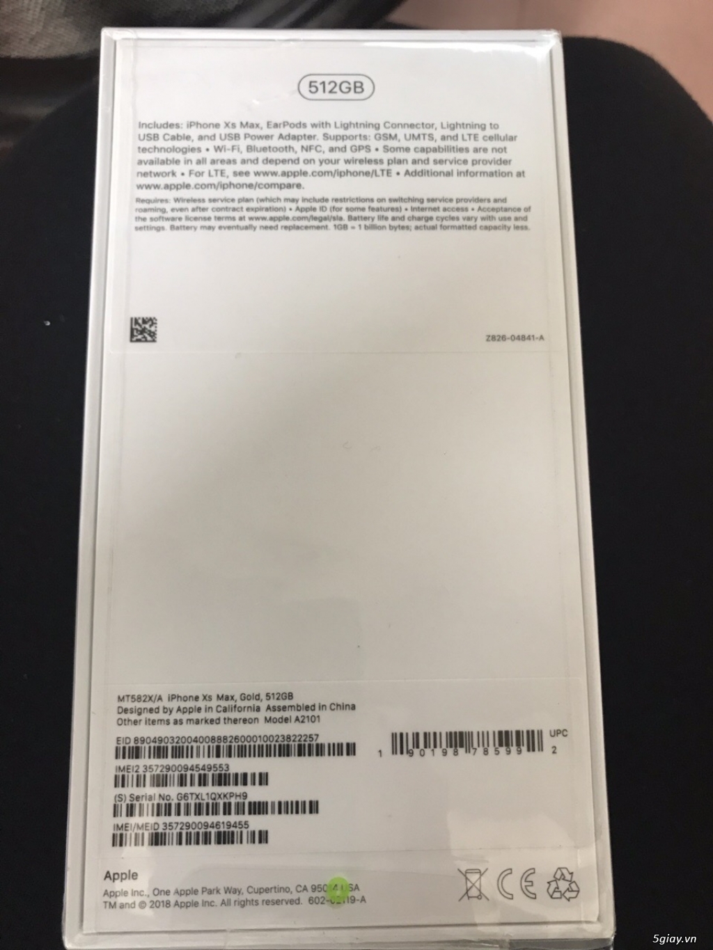Bán iP XS max 512G gold mới 100% - 1