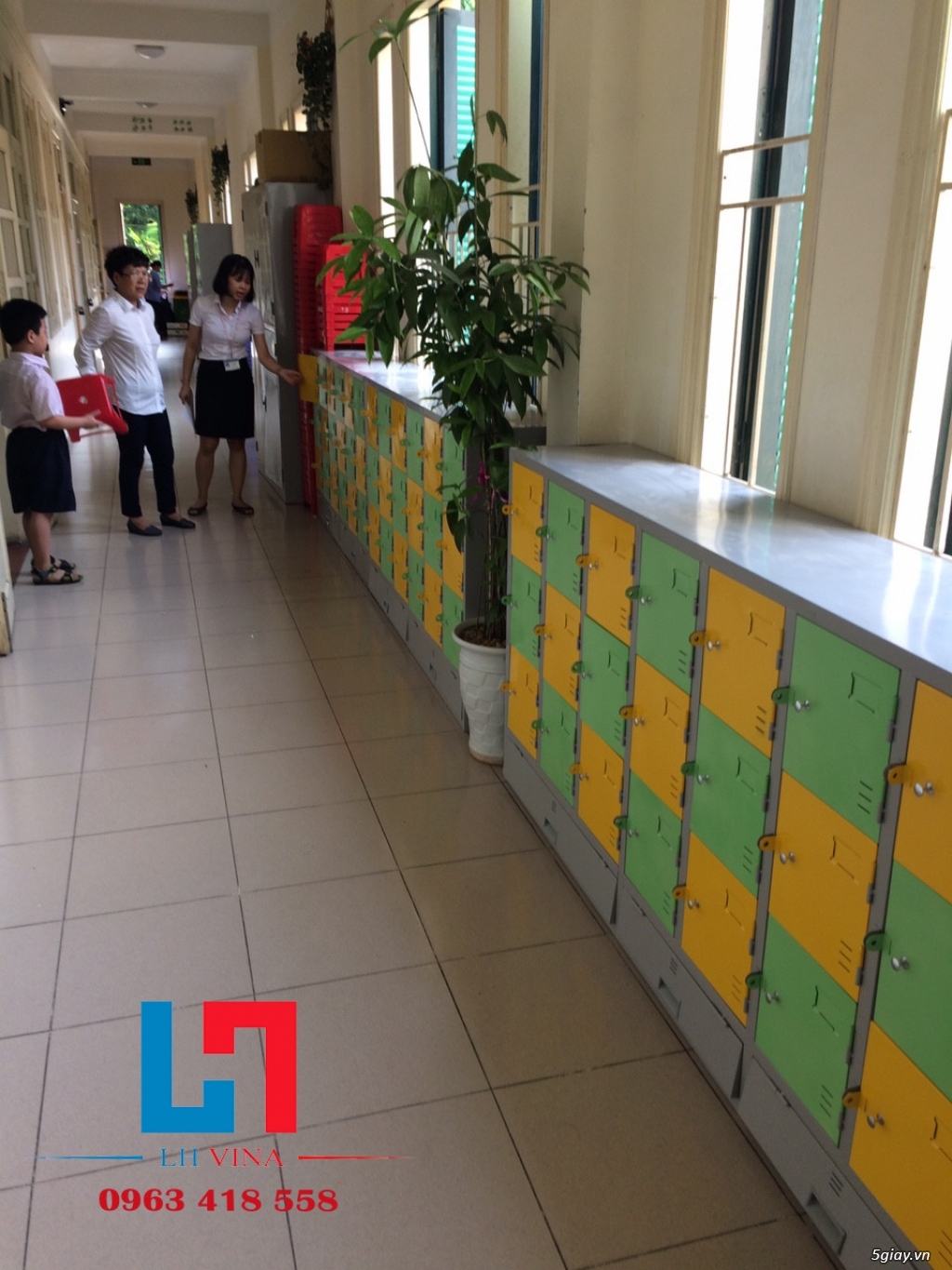 Tủ để đồ dùng học sinh, Tủ trường học: Sản xuất theo yêu cầu - 1