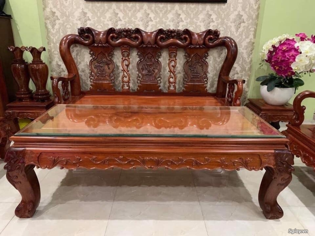 Bán bộ bàn ghế Gỗ Hương Việt nam - 2