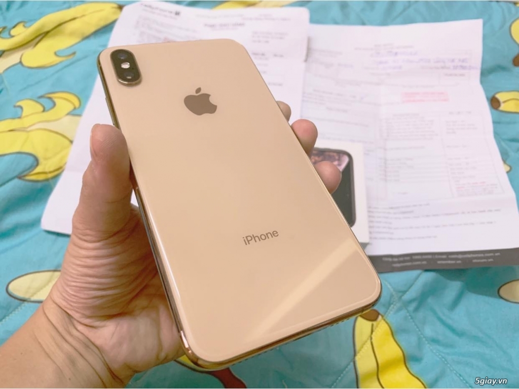 Xs Max 256Gb Gold Mỹ Fullbox kèm bảo hành rơi vỡ vô nước CellphoneS - 1