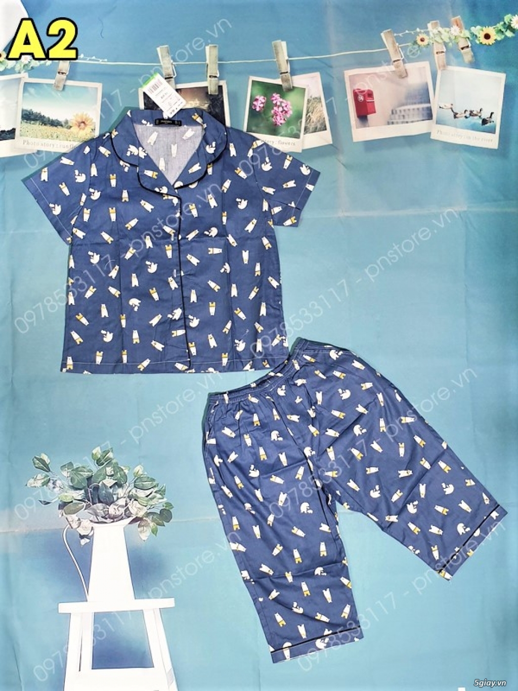 Đồ bộ mặc nhà Pijama cao cấp hiệu Mango - 2
