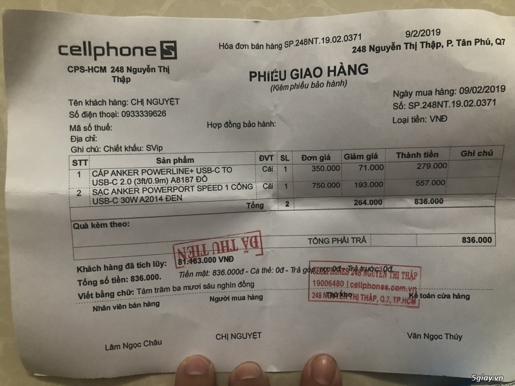 Sạc anker type c PD 30w + cáp anker type c - 2