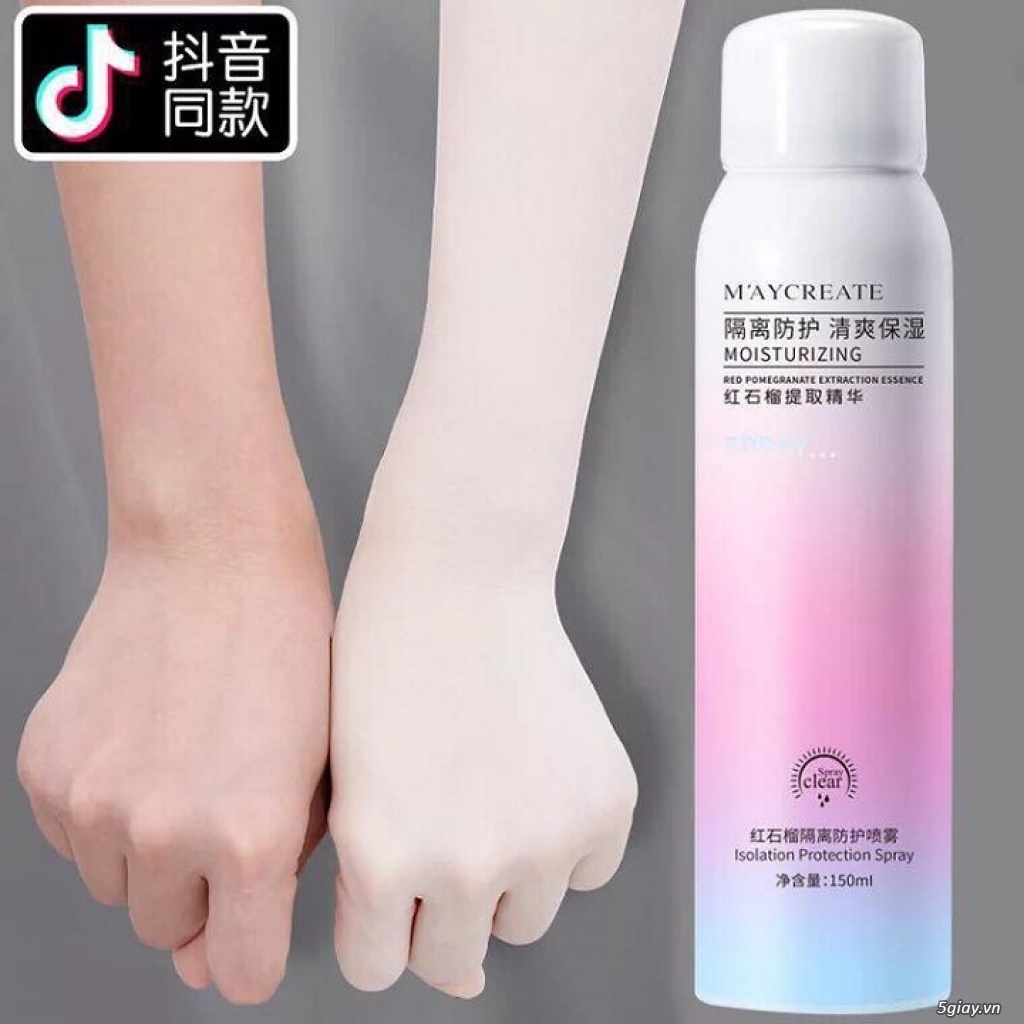 Chai Xịt Chống Nắng và Làm Trắng Da Maycreate - 1