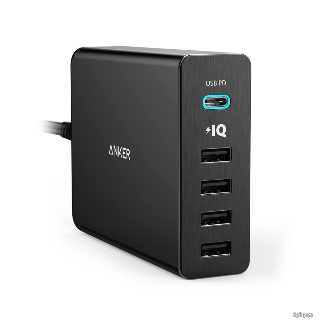Sạc Anker 5 cổng-60w USB-C Power Delivery - 1
