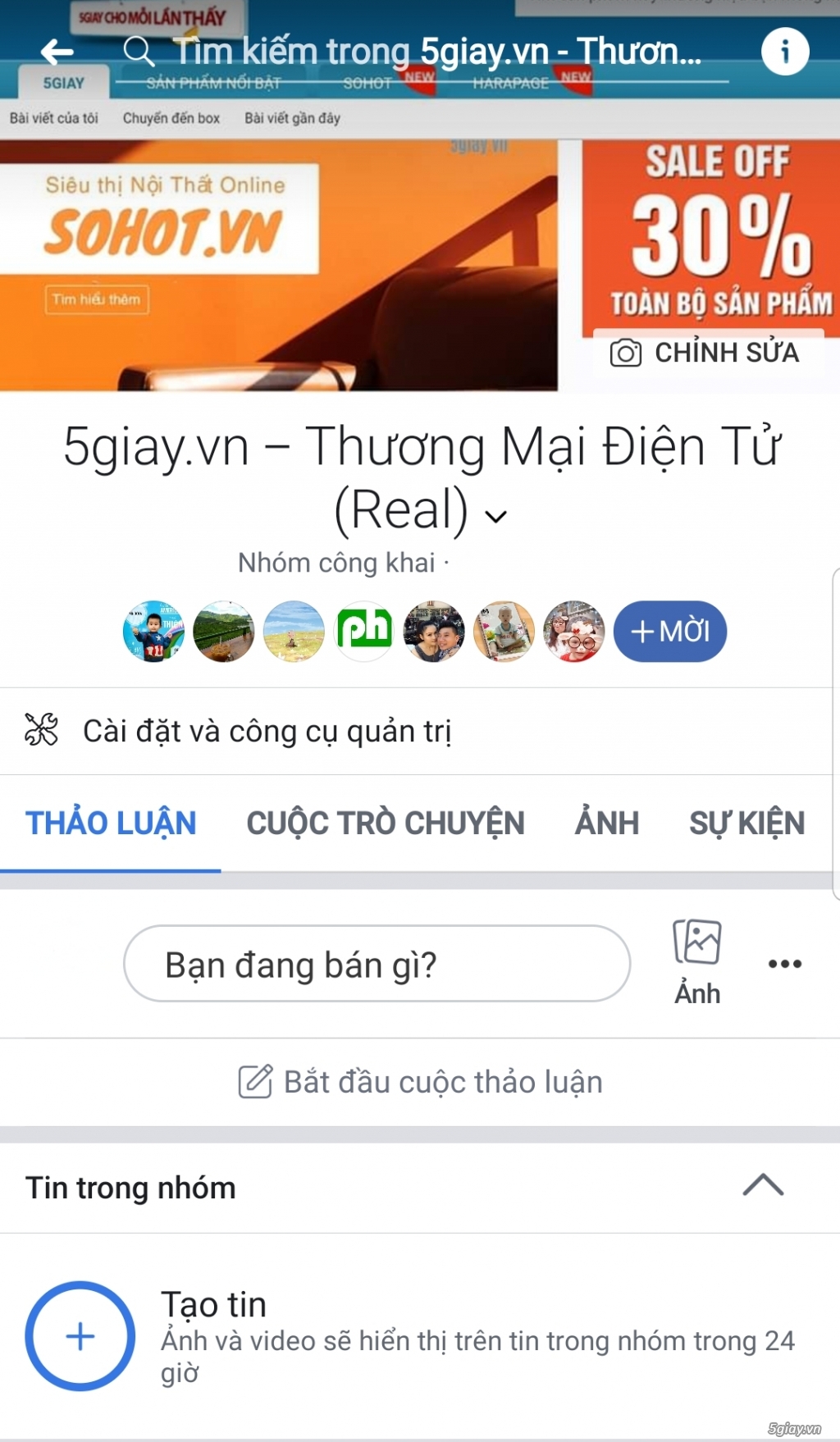 Group Mua Bán Chính Thức 5giay.vn