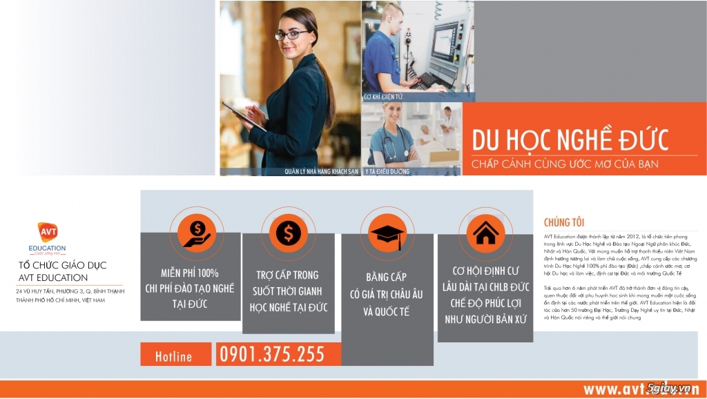 Du học Đức miễn phí !!! Cơ hội không chỉ riêng ai ? Hãy để AVT chấp cánh ước mơ của bạn !!!