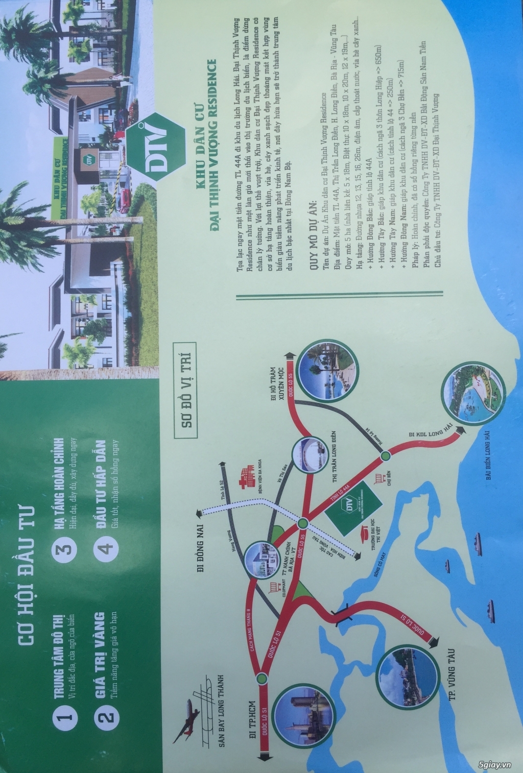 Đất nền dự án Biệt thự Khu du lịch Long Hải