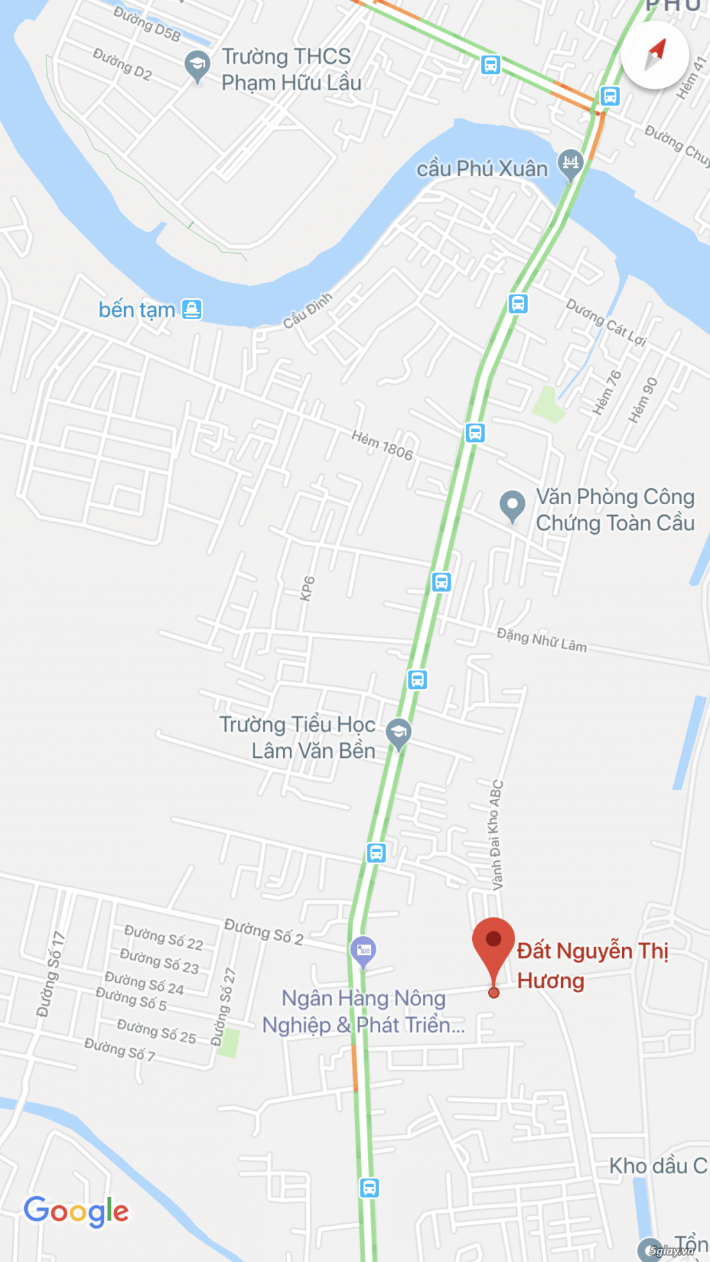HCM - Nhà Bè Cho Thuê Đất Đường NguyễnThị Hương