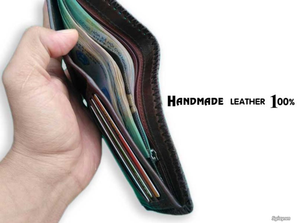 Ví da handmade. Cửa hàng chuyên bán bóp da handmade Da Cao Cấp 250k - 3