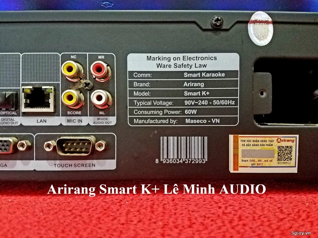 Đầu KaraOke Arirang 3600 Deluxe A - SmartK - 3600 HDMI - AR3600 - AR3600S - 17
