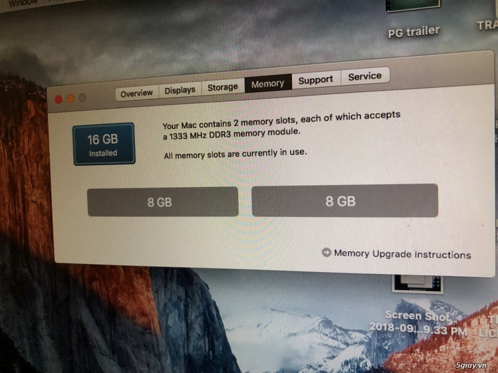 Macbook Pro i5 2.3Ghz, 16GB Ram, 320 GB ổ cứng, - 4