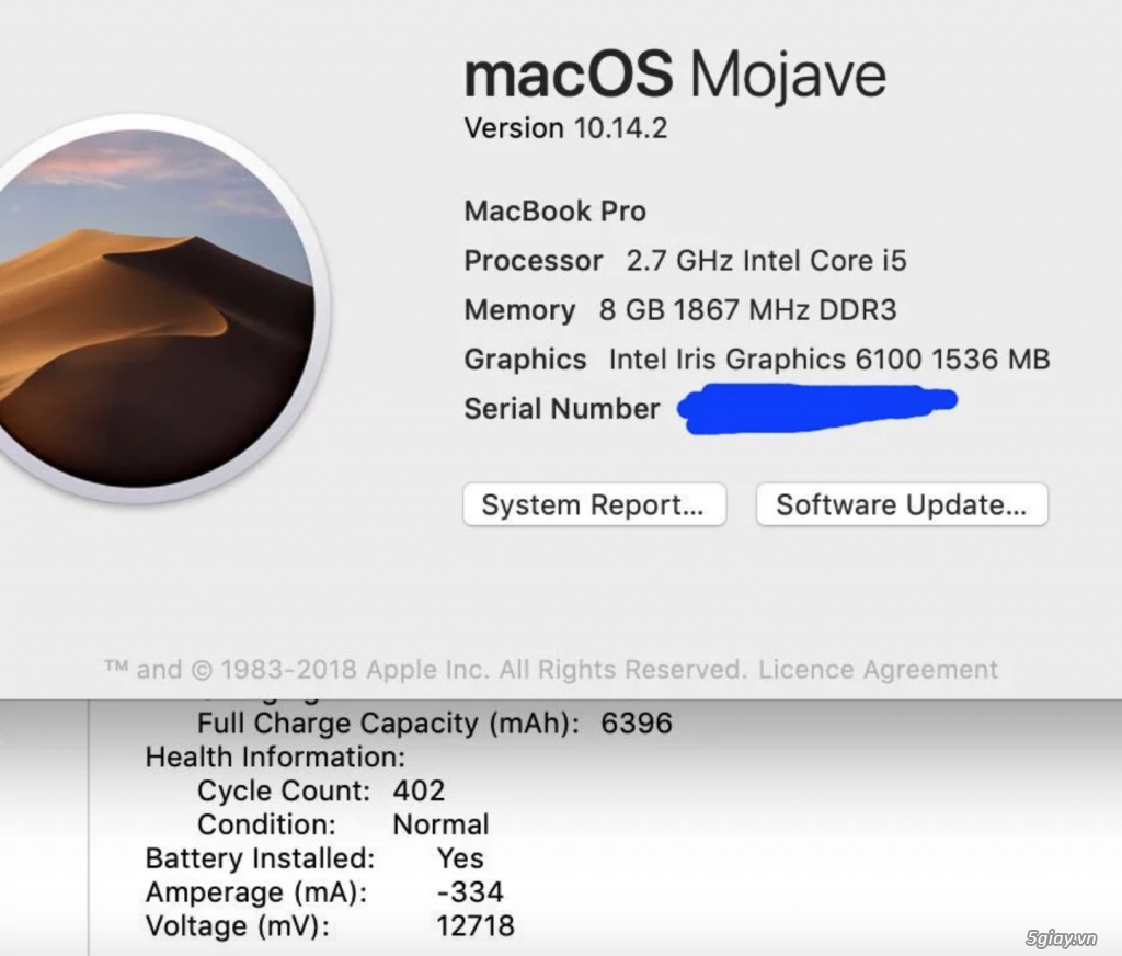 Macbook pro 2015 retina 13inch cũ 99% - 3