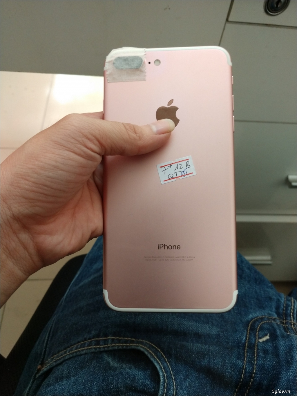 apple iphone 7 plus 128GB, màu hồng. Quốc tế. - 1