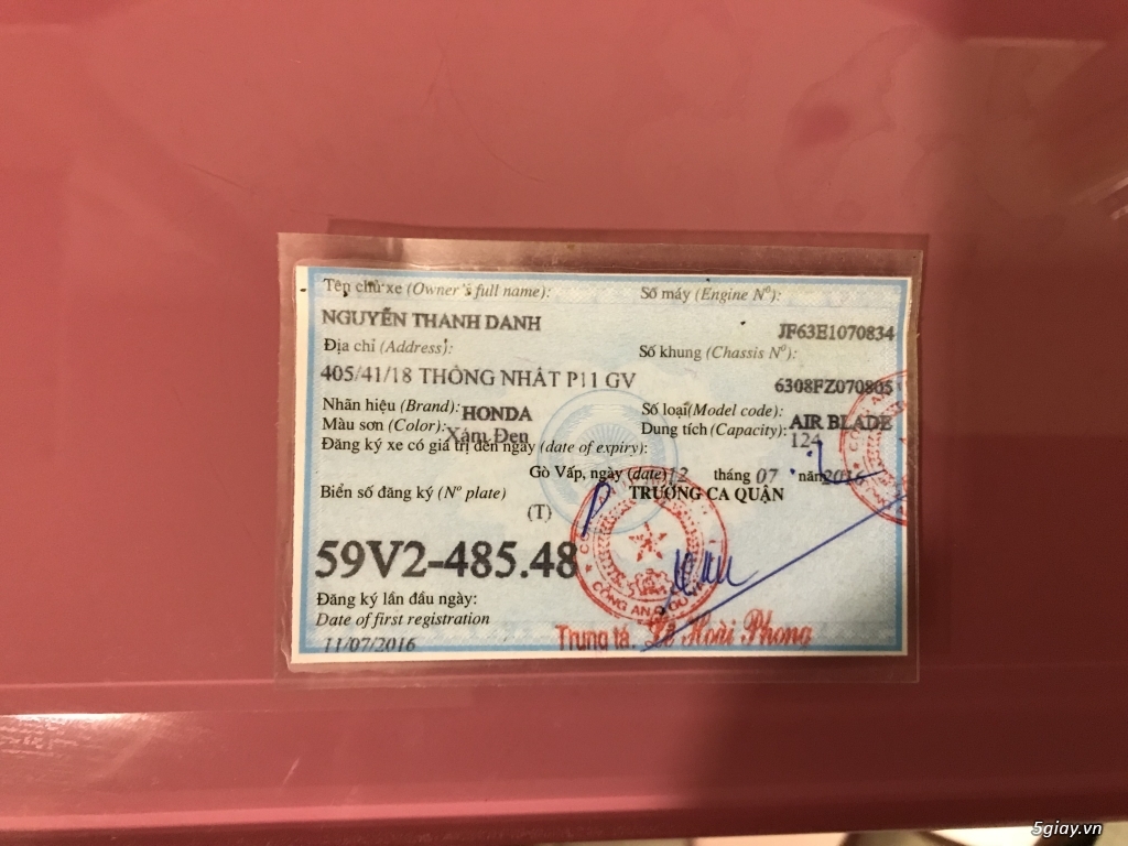 Airblade 2016 số đẹp - 1